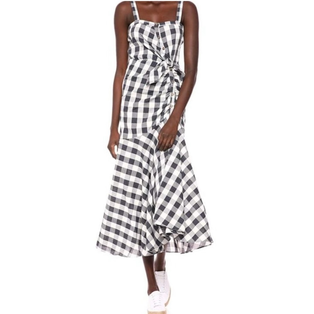 Likely 00 cotton dress plaid minka